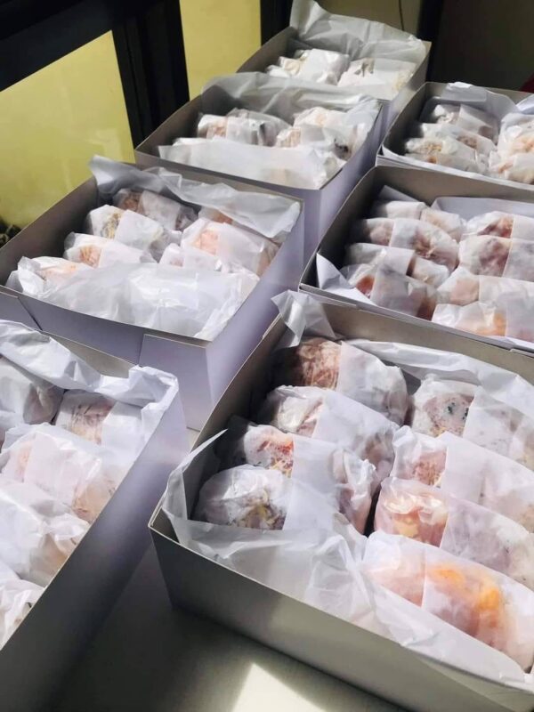 image of fresh Tortas packaged and prepared for delivery and shipping