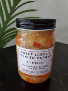 image of Sweet Label's Cebu inspired Pickled Papaya