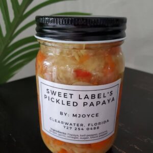 image of Sweet Label's Cebu inspired Pickled Papaya